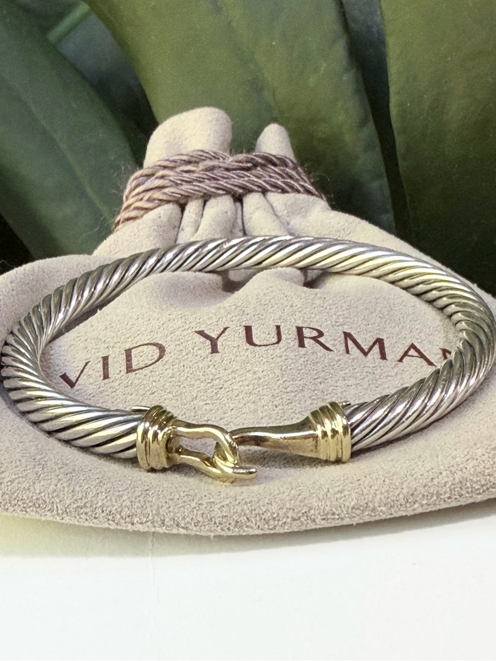 ❤️ David Yurman 5mm Buckle Classic Cable with 14K